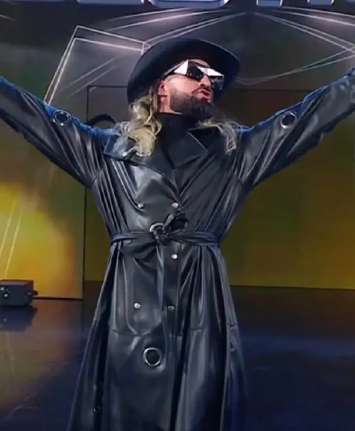 Monday Night RAW Seth Rollins Black Trench Coat