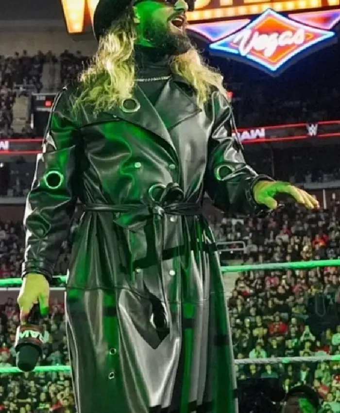 Monday Night RAW Seth Rollins Black Trench Coat