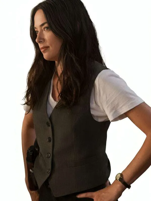 NCIS Origins Lala Dominguez Olive Green Vest