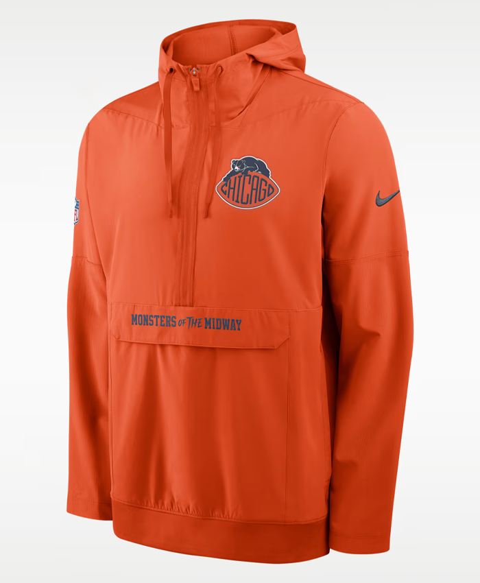 NFL Chicago Bears Rivalries Sideline Nike Hooded Anorak Jacket