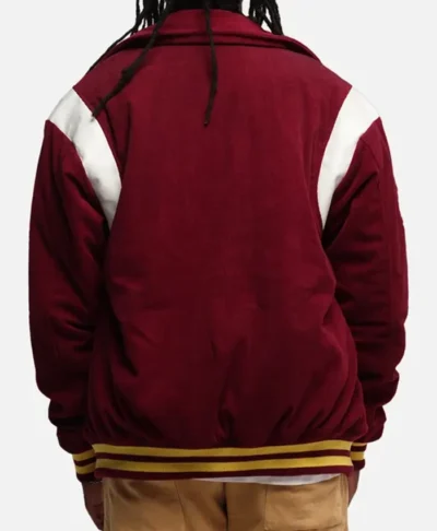 NRL 1908 Brisbane Broncos Maroon Varsity Jacket