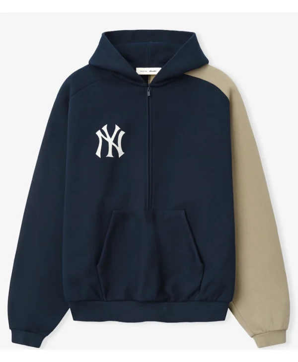 NY Yankees Fear of God x MLB Half-Zip Raglan Hoodie