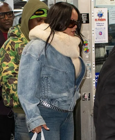 NYC Rihanna Blue Denim Jacket