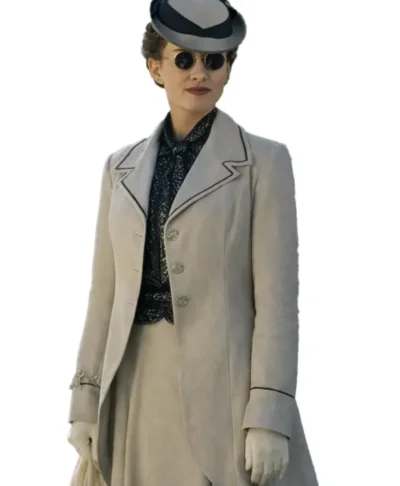 Natascha McElhone Young Sherlock Grey Coat 2026