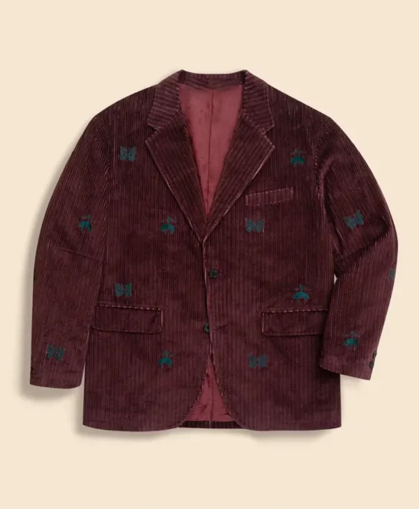 Needles x Brooks Brothers Burgundy Corduroy Jacket