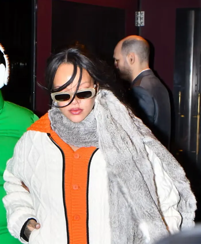 New York City 2026 ASAP Rihanna White Jacket