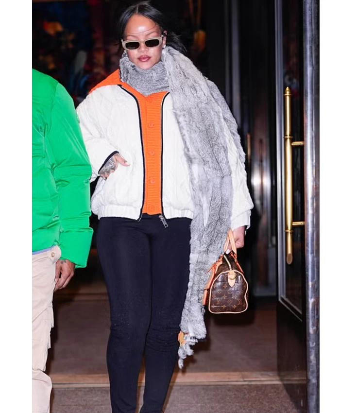 New York City 2026 ASAP Rihanna White Jacket