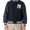 New York Yankees 2009 World Series Black Wool Jacket