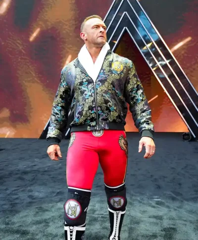 Nick Aldis SummerSlam 2026 Black Bomber Jacket