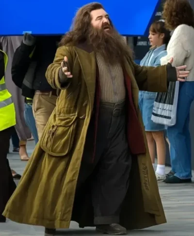 Nick Frost Harry Potter 2025 Green Cotton Coat