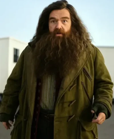 Nick Frost Harry Potter 2025 Green Cotton Coat