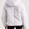 Nike Women’s White Hooded Puffer Jacket