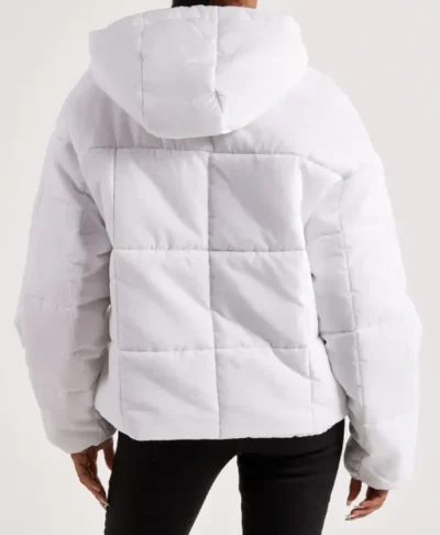 Nike Women’s White Hooded Puffer Jacket
