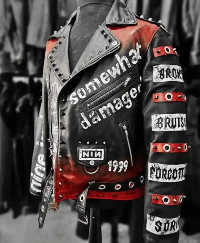 Nine Inch Nails Leather Biker Jacket