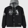 OVO Chicago White Sox Black Insulated Twill Bomber Jacket