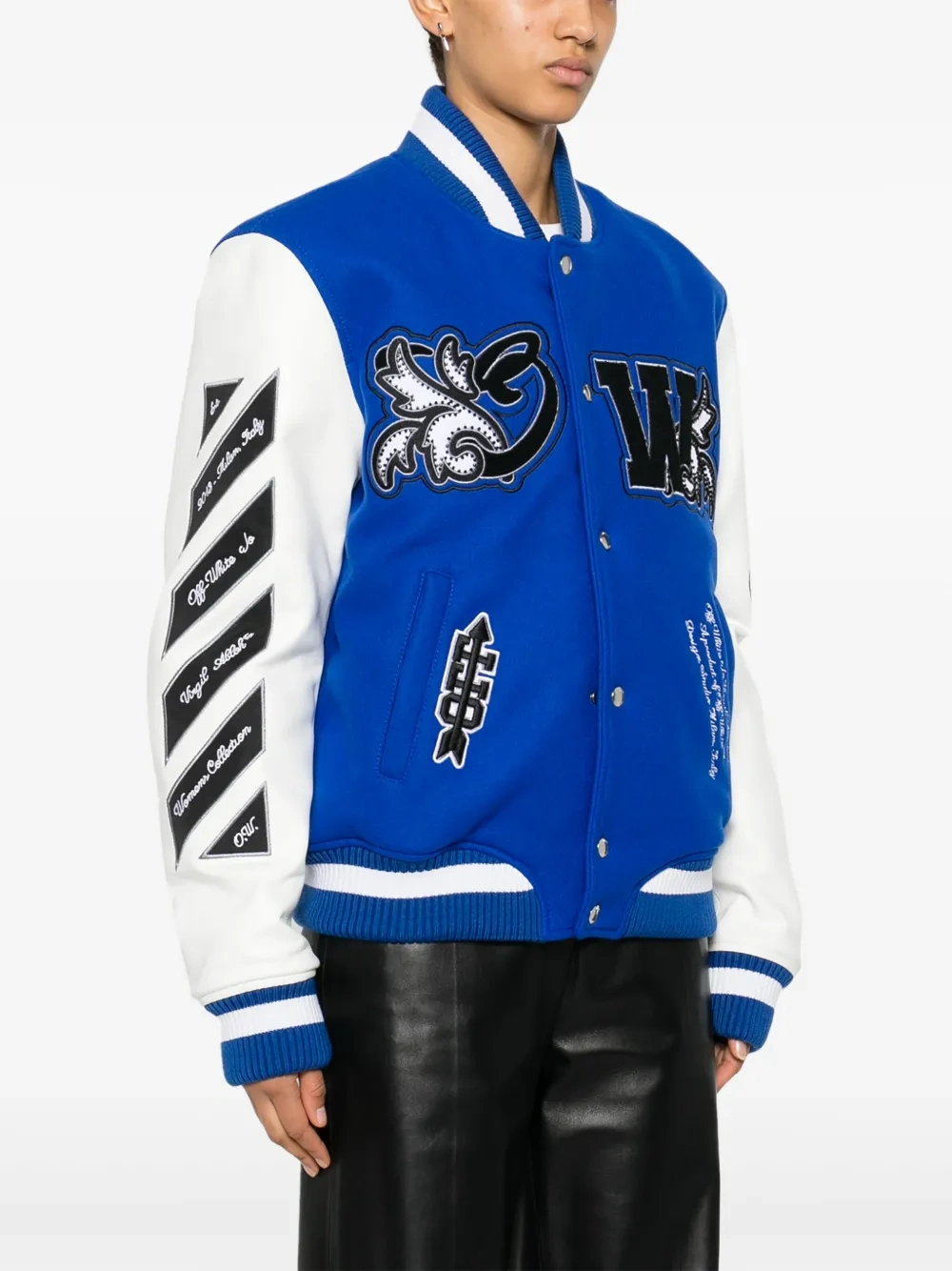 Off-White Blue Varsity Jacket