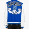 Off-White Royal Logo-Appliqué Varsity Jacket