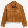 Old Navy Women Classic Suede Leather Jacket