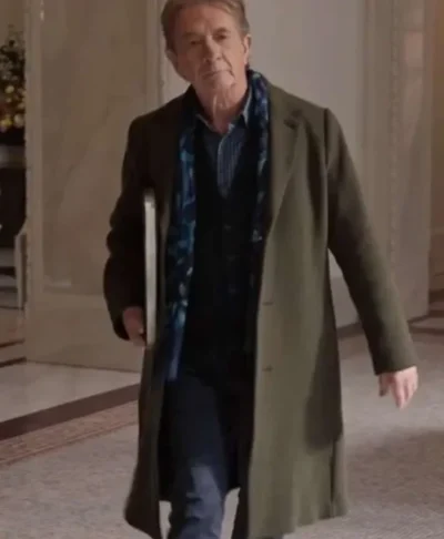Oliver Putnam Only Murders in the Building S05 Green Wool Coat