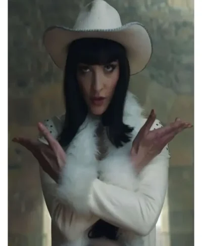 One Piece S02 Lera Abova White Fur Leather Coat