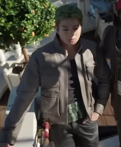 One Piece S02 Mackenyu Grey Cotton Jacket