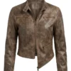 Outer Banks S05 Brown Leather Jacket Carlacia Grant