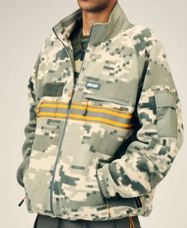 Palace Digital Camouflage Fleece Zip-Up Jacket