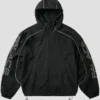 Palace Piped Hooded Black Shell Jacket