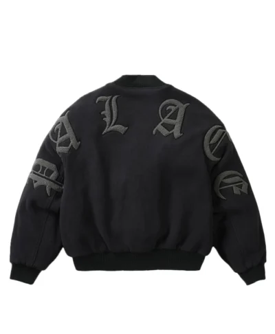 Palace Polartec Legacy Black Varsity Jacket