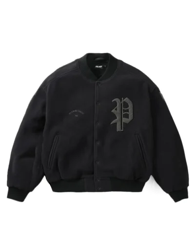 Palace Polartec Legacy Black Varsity Jacket