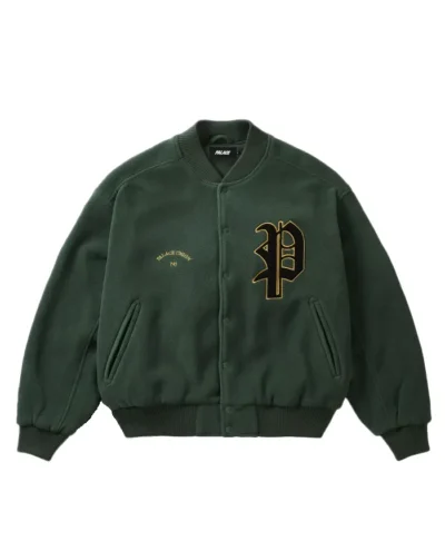 Palace Polartec Legacy Green Varsity Jacket
