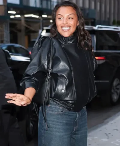 Paloma Elsesser NYC 2026 Leather Jacket