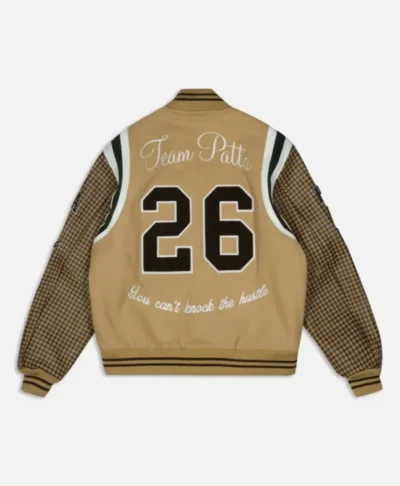 Patta Athletic P Houndstooth Wool Varsity Jacket