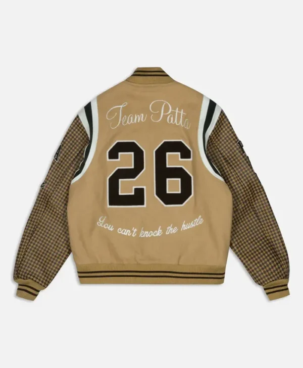 Patta Athletic P Houndstooth Wool Varsity Jacket