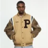 Patta Athletic P Houndstooth Wool Varsity Jacket