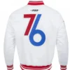 Philadelphia 76ERS 24-25 City Edition Satin White Jacket