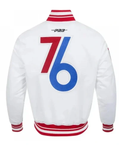 Philadelphia 76ERS 24-25 City Edition Satin White Jacket