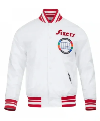 Philadelphia 76ERS 24-25 City Edition Satin White Jacket