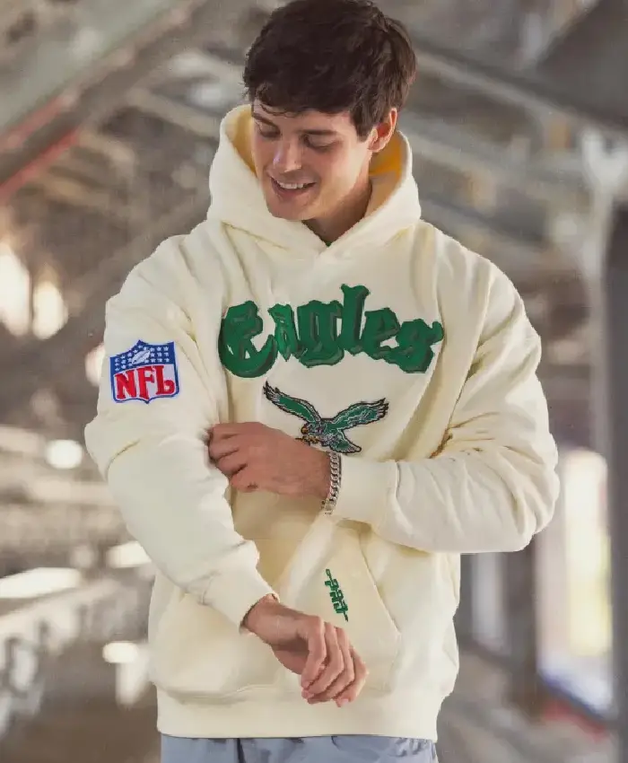 Philadelphia Eagles Cream Hoodie
