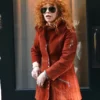 Poker Face S02 Natasha Lyonne Suede Coat