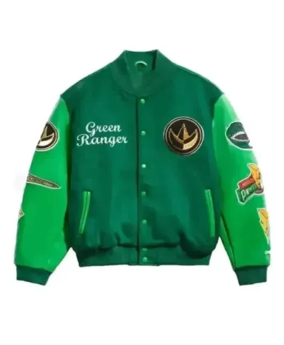 Power Rangers Green Hero Varsity Jacket