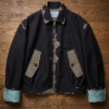 Prada FW26 Black Bonded Leather Houndstooth Jacket