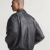Premium Essentials Pleather Bomber Jacket