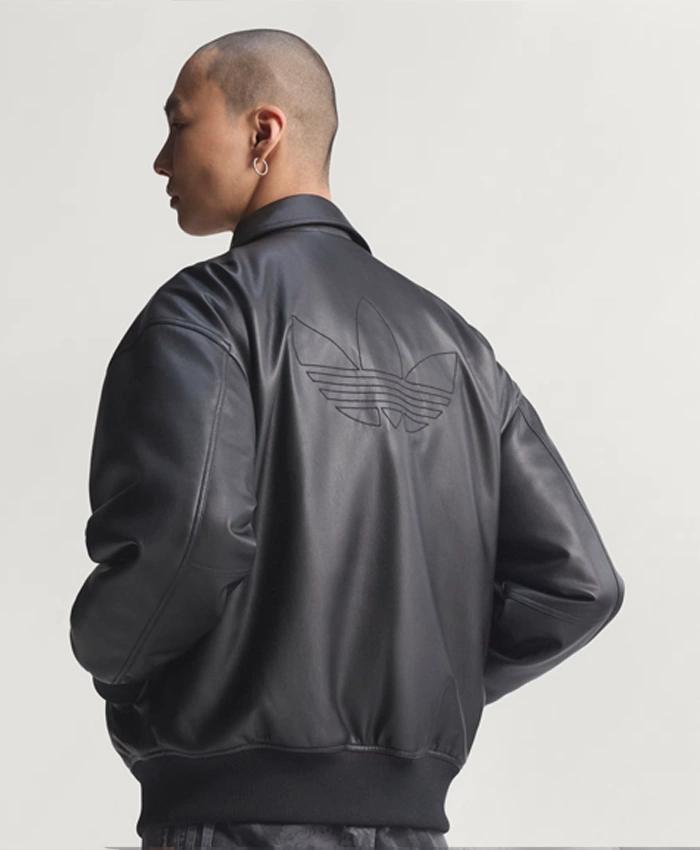 Premium Essentials Pleather Bomber Jacket