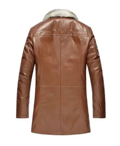 Premium Lambskin Leather Shearling Long Coat