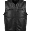 Premium Snakeskin Pattern Leather Vest