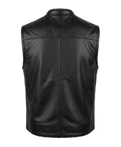Premium Snakeskin Pattern Leather Vest