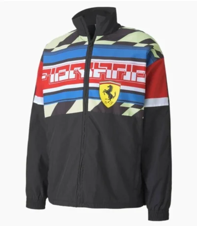 Puma Scuderia Ferrari Black Windbreaker Jacket