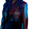 Rain Beauty in Black Cropped Leather Jacket