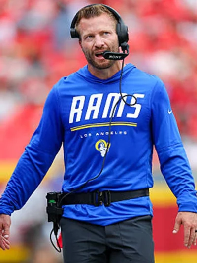 Sean McVay Preseason 2026 Rams Long Sleeve Hooded T-Shirt
